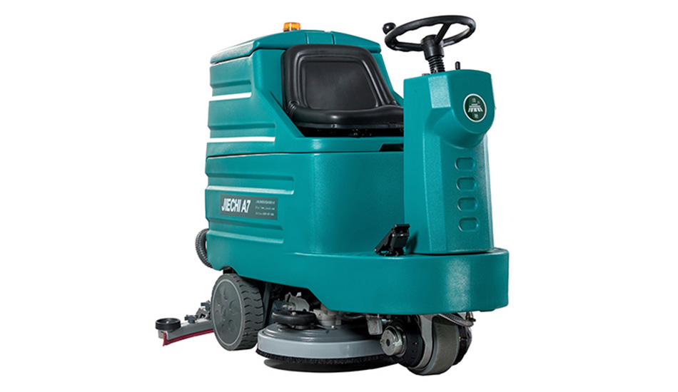 JIECHI compact walk-behind combination sweeper scrubber cleaning industrial floor JIECHI compact walk-behind combination sweeper scrubber cleaning industrial floor